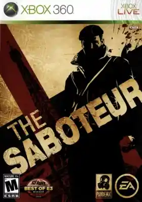 Saboteur (USA) box cover front